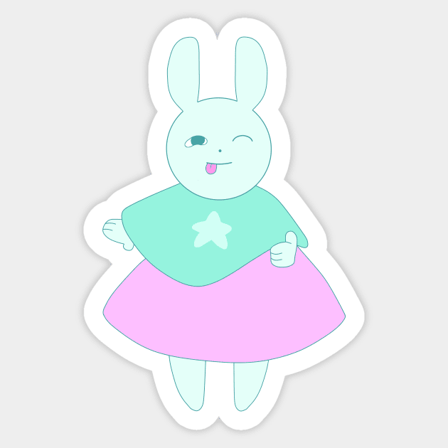 Birthday Bunny Sticker by daynamayday